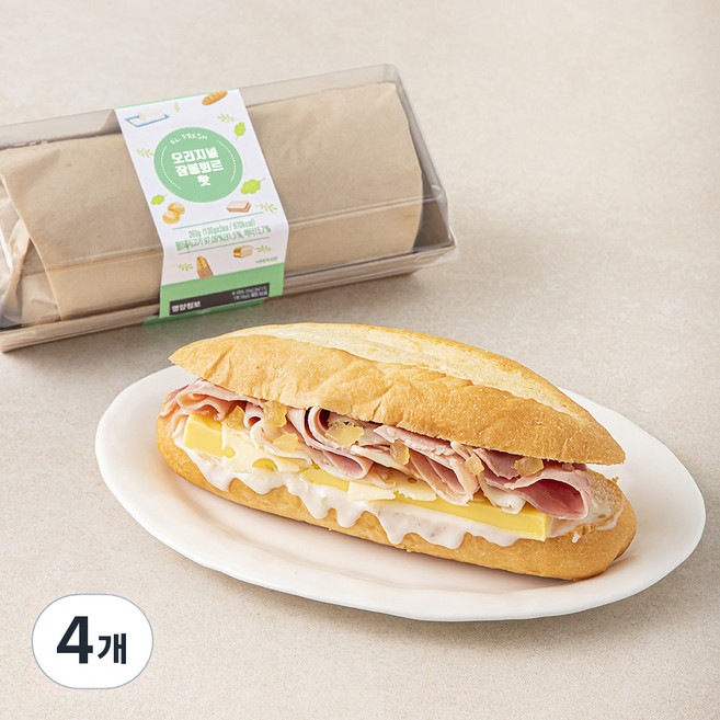 이엘후레쉬 오리지널 잠봉뵈르 핫 샌드위치, 130g, 4개
