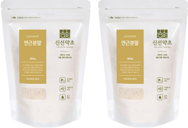 鮮草本蓮藕粉, 300g, 2個