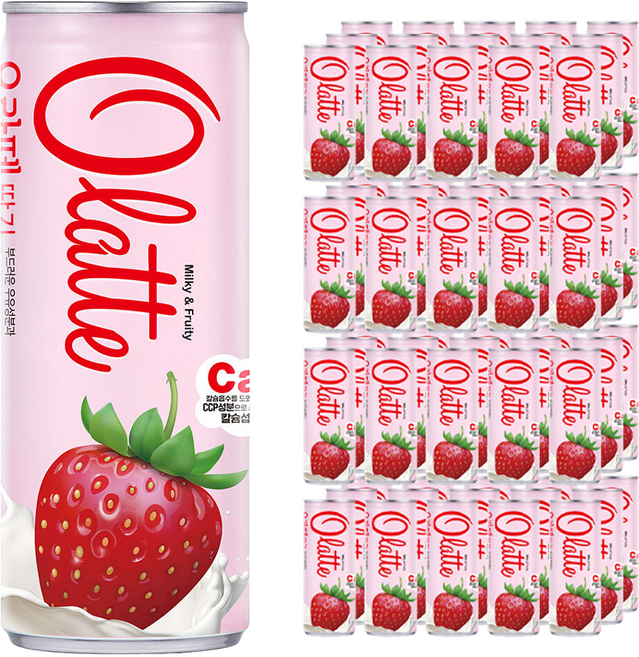 오라떼 동아오츠카 딸기, 240ml, 60개