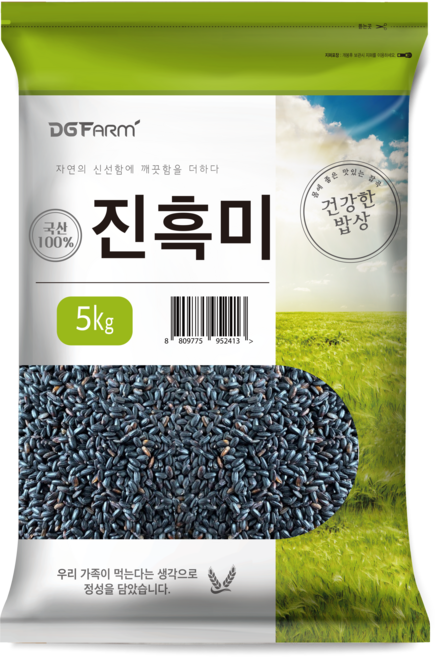 대구농산 건강한 밥상 진흑미쌀, 5kg, 1개