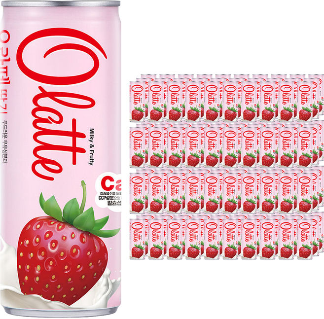오라떼 동아오츠카 딸기, 240ml, 120개