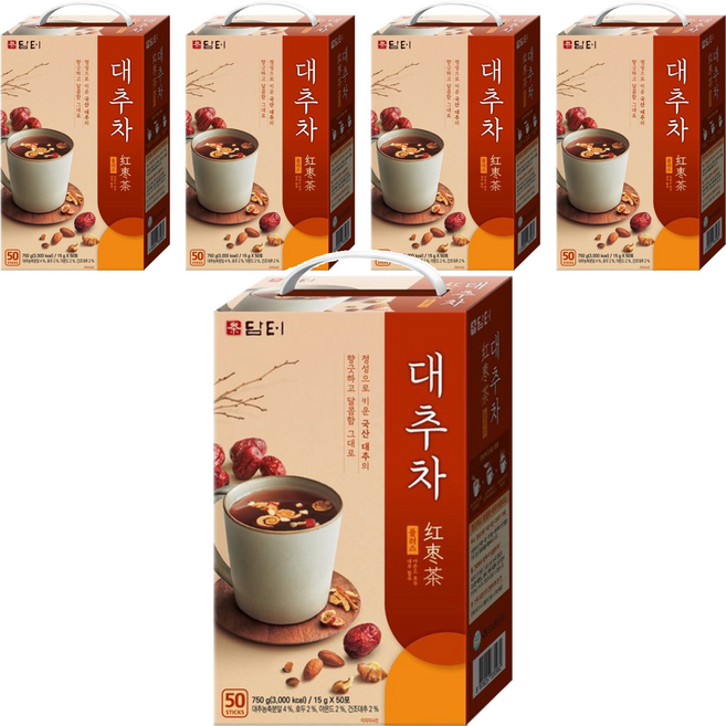 Damtuh 丹特 紅棗茶 Plus, 15g, 50條, 5盒