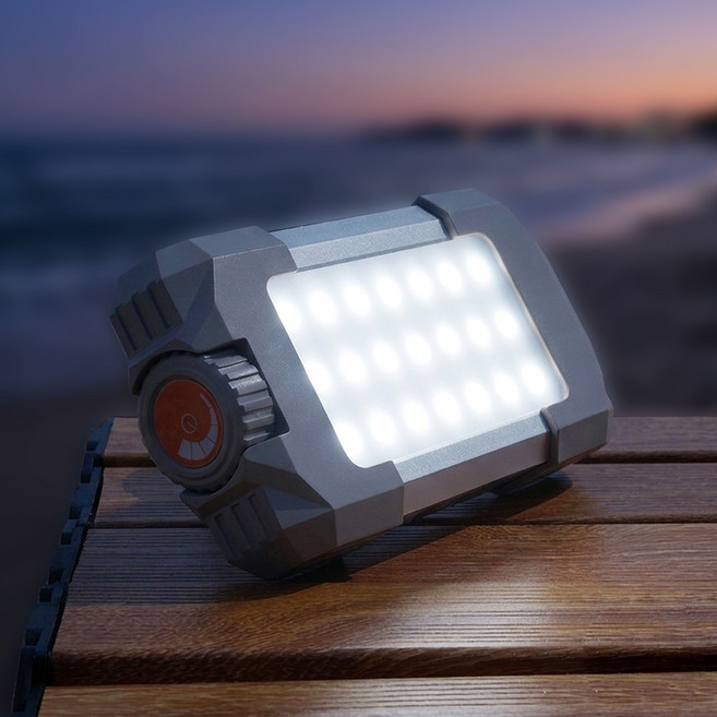 스위스마운틴 캠핑 충전랜턴 5400mAh, 그레이, 1개