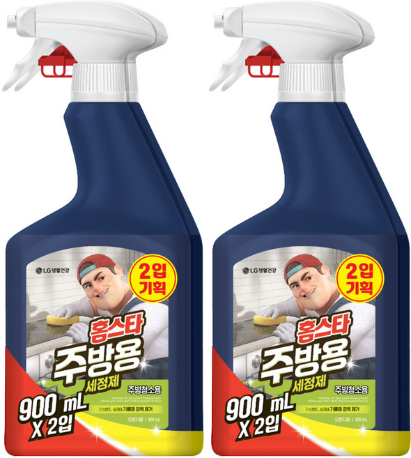 홈스타 주방청소용 세정제, 900ml, 2개