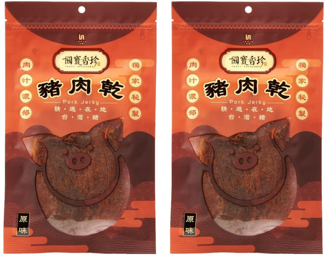 TASTY TREASURE 國寶香珍 豬肉乾, 100g, 2包