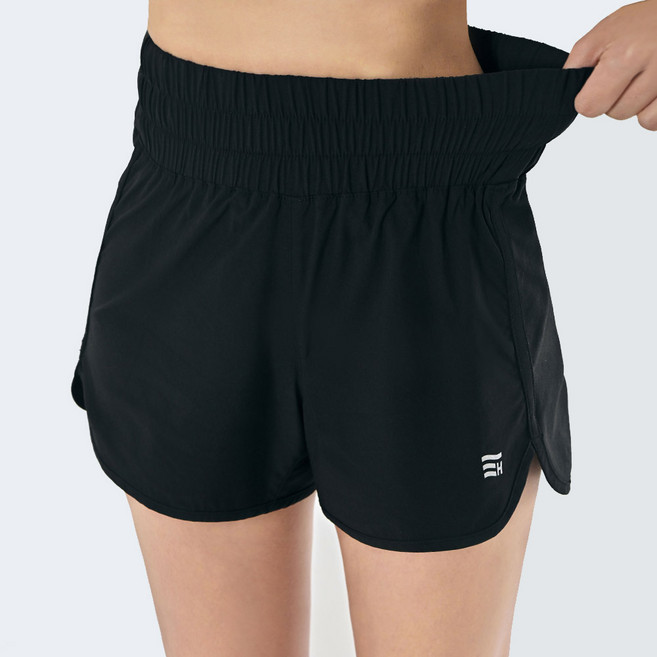 HERRINGBONE apparel 女款高腰長褲 海灘褲 AH326, 黑色