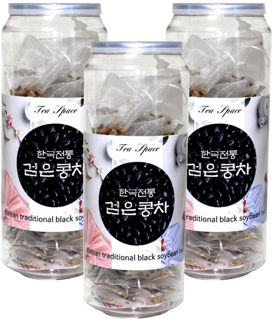 한국전통 검은콩차 티백, 1.3g, 20개입, 3개