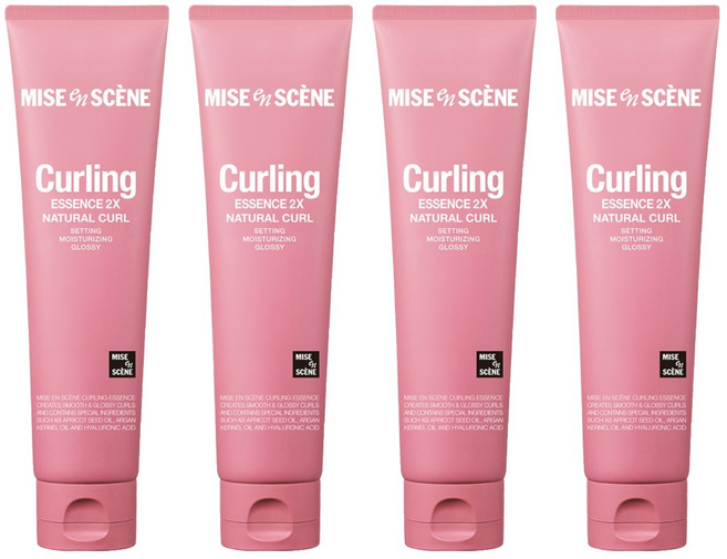 미쟝센 컬링 에센스 2X 헤어스타일링 내추럴컬, 150ml, 4개