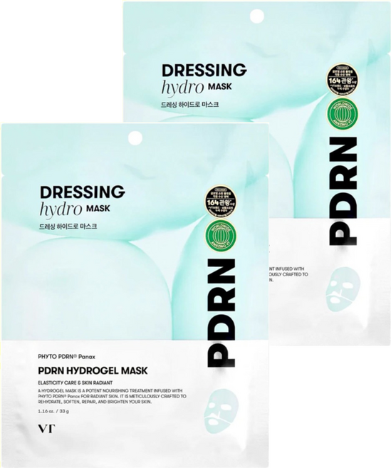 VT COSMETICS PDRN日常亮澤保濕面膜, 2片, 1入