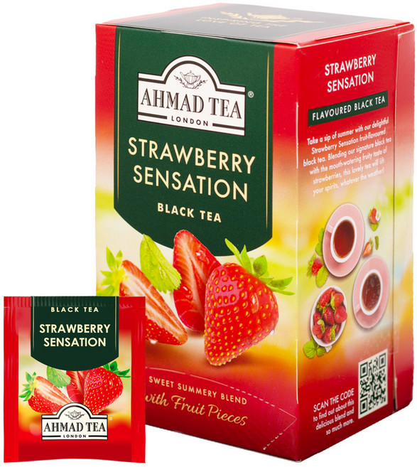 아마드티 스트로베리 센세이션 홍차 티백, 2g, 20개입, 1개