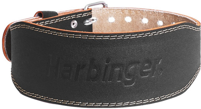 하빈져 헬스 가죽 벨트 스탠다드 핏, 블랙, 380g