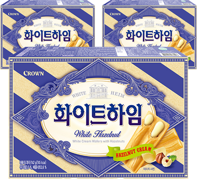 쵸코하임 화이트하임, 142g, 3개
