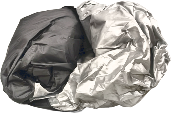 葉子小舖 防水機車罩, 上黑下銀