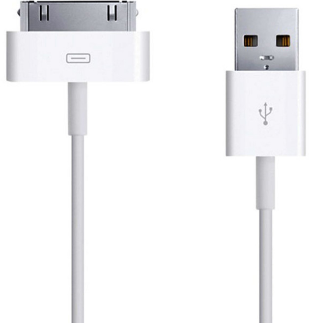 요거 30핀 USB 충전 케이블, 1m, 화이트, 1개