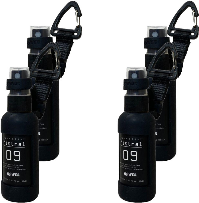 日本 SLOWER 軍風隨身噴霧瓶 SLW249, 黑色, 4瓶