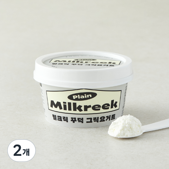밀크릭 꾸덕 그릭 요거트, 100g, 2개