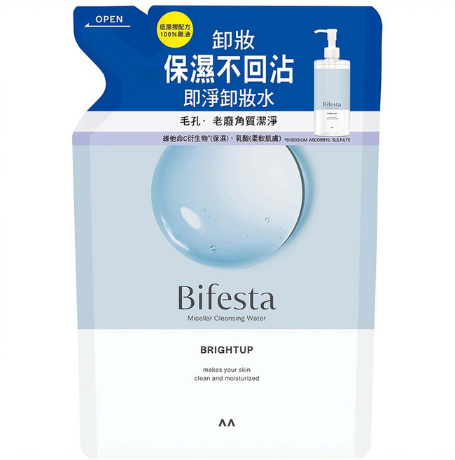 Bifesta 碧菲絲特 抗暗沉即淨卸妝水 補充包, 360ml, 1包