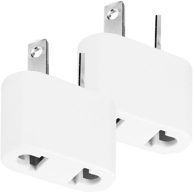 PowerSync 群加 旅行用轉接頭AU 二插轉 8字扁, 2個