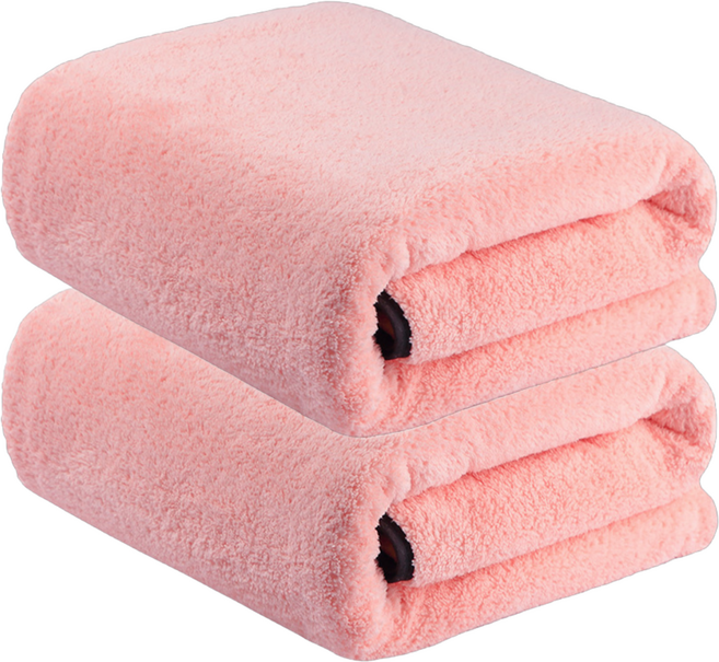 BBOO 비치 바스 타월 대형, 핑크, 2개