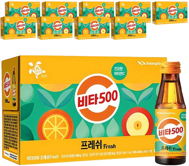 광동 비타500 프레시 fresh, 100ml, 100개