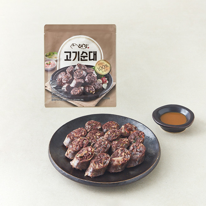 려강 고기순대 300g + 훈제용 겨자소스 12g, 312g, 1개