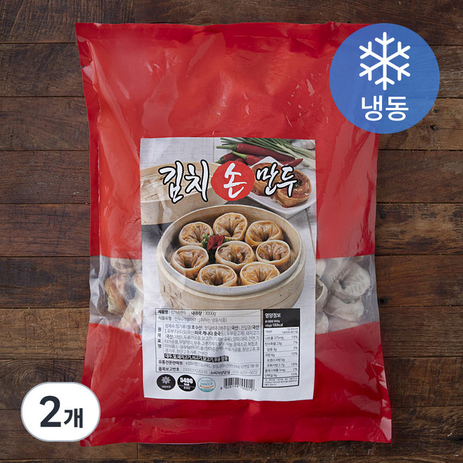 굿푸드 김치 손만두 (냉동), 3kg, 2개
