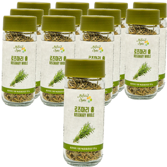 내츄럴스파이스 로즈마리 홀, 20g, 12개