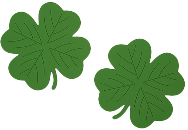 데일리라이크 실리콘 냄비받침, 05네잎클로버, 2개