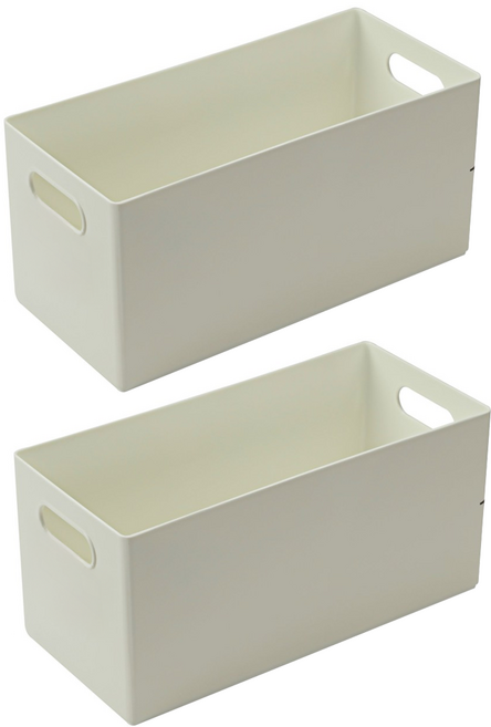 KEYWAY 聯府 你可5號收納盒 28 x 13 x 13.5cm 4.5L, 白色, 2個
