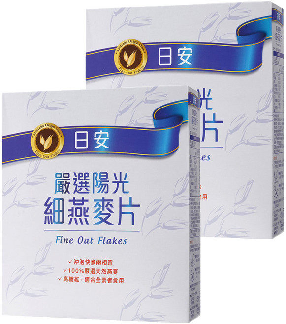 日安 細燕麥片, 500g, 2盒