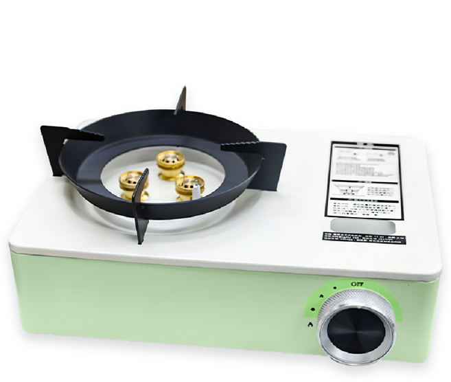 攜帶式卡式瓦斯爐, 1個, 綠色