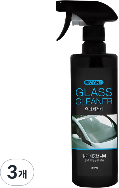 카렉스 스마트 유리세정제, 750ml, 3개