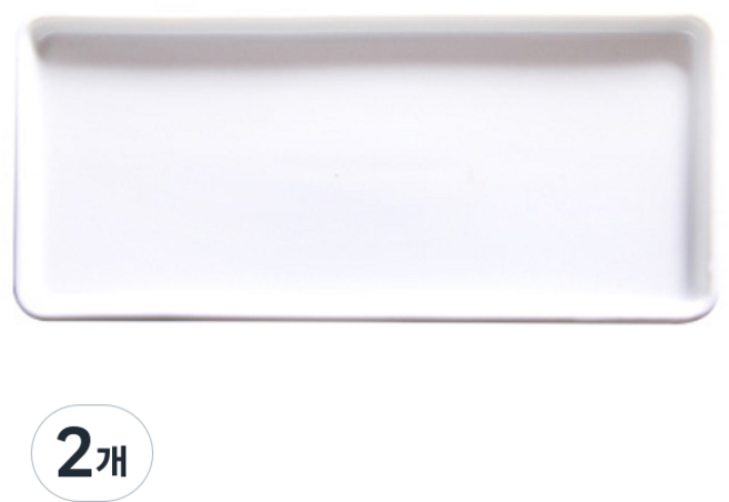 뉴앤룩 다용도 세라믹 사각 트레이 L, 화이트, 2개
