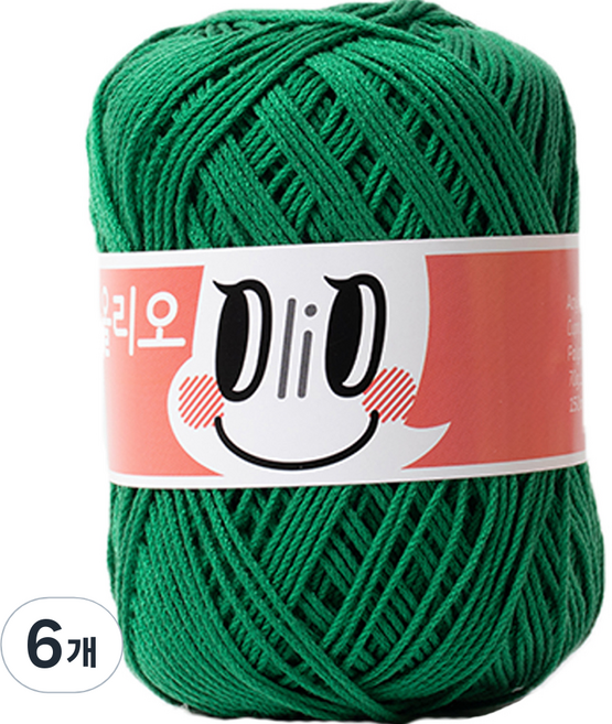 Olio Yarn Nitteu 編織線 70g, 759經典綠, 6個