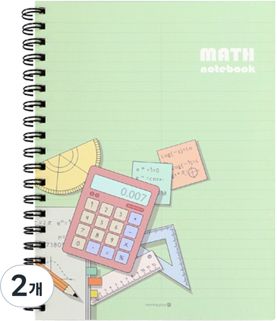 모닝글로리 4500 하드커버 수학전용 SP노트, 혼합색상, 2개