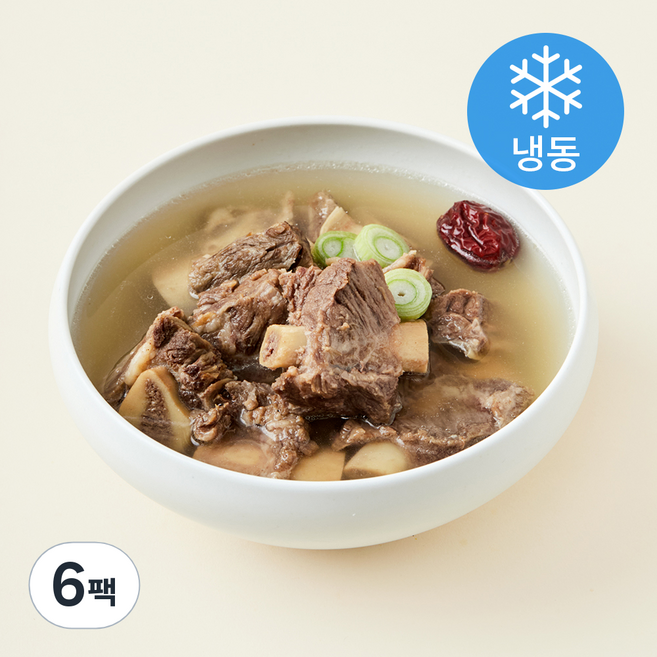 사미헌 한끼 갈비탕 (냉동), 700g, 6팩