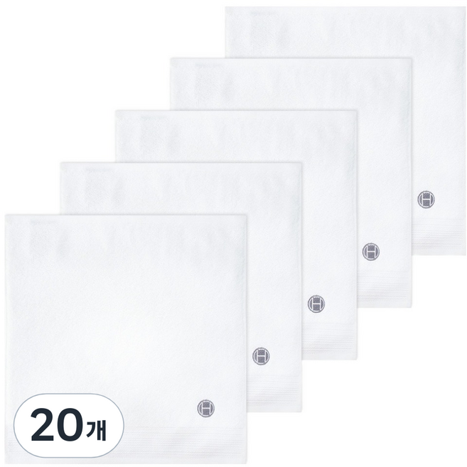 호텔컬렉션 송월 누아 고리 호텔수건 60g 30수 면사, 아이보리, 20개