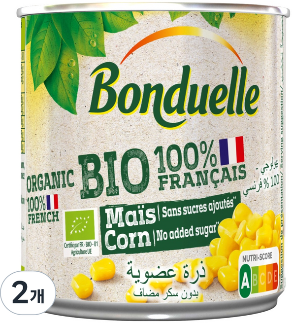 봉듀엘 유기농 스위트콘, 150g, 2개