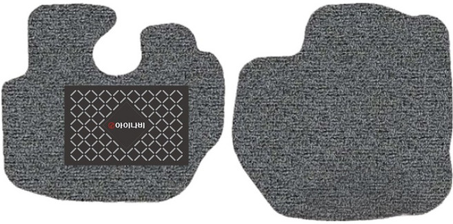 아이나비 클리닉스 엣지 코일 카매트 1열, 그레이, 기아 봉고3  2016년 9월