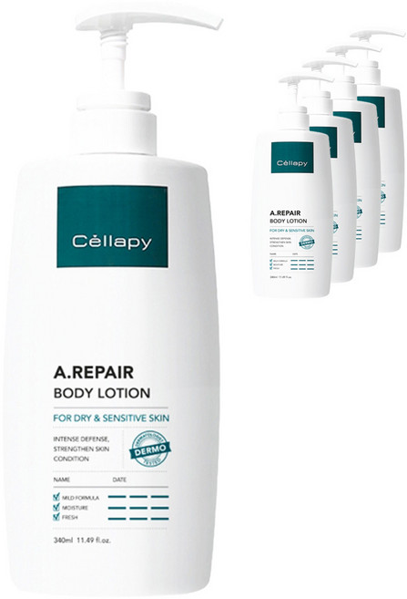 셀라피 에이리페어 바디로션, 340ml, 5개