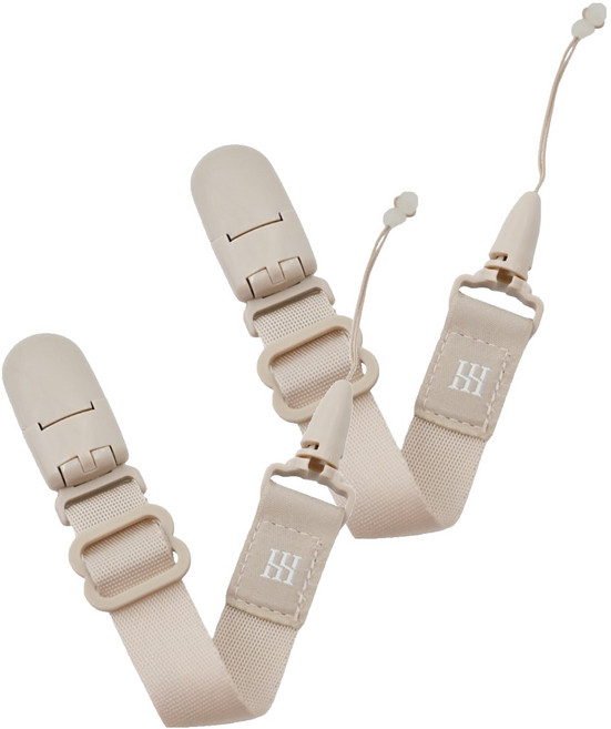 Simba 小獅王辛巴 蘊蜜夜光奶嘴帶 0個月以上嬰兒, 杏茶, 2條