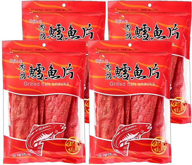 Chiao-E 巧益 香烤鱈魚片, 180g, 4包