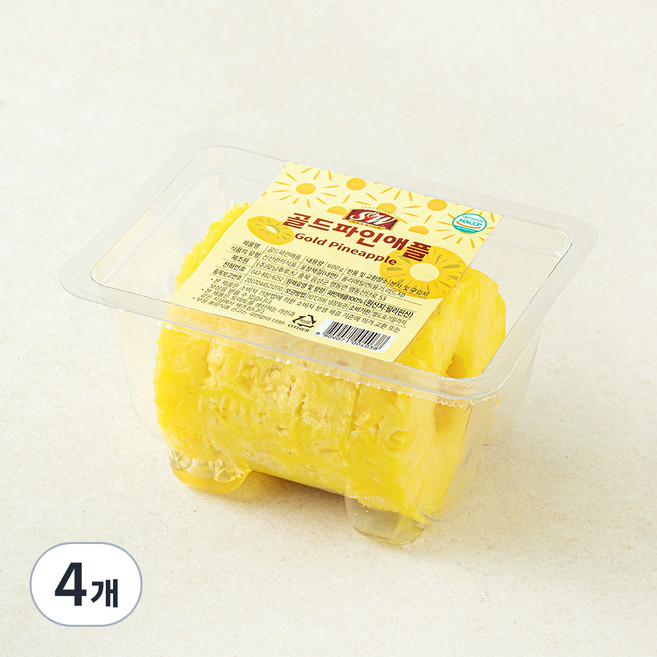 에스앤더블유 골드파인애플 원통형, 600g, 4개