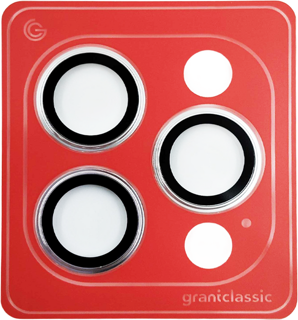 grantclassic G極鏡 iPhone 15 Pro /15 Pro Max鏡頭保護鏡 鈦合金 鈦白色, 1組