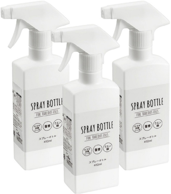 日本 echo 方型噴霧罐 400ml, 單色, 3個