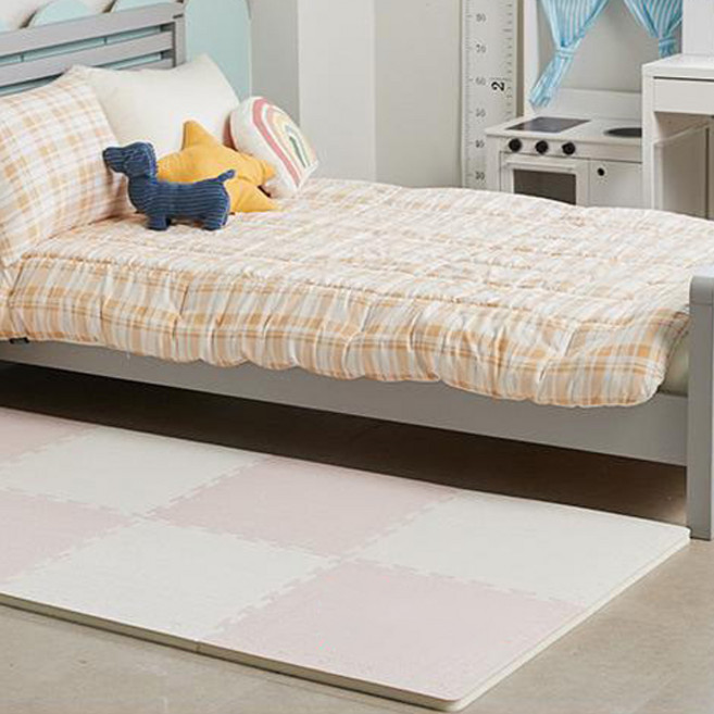 따사룸 놀이방 층간소음 PE 퍼즐매트, 파스텔 핑크, 4개