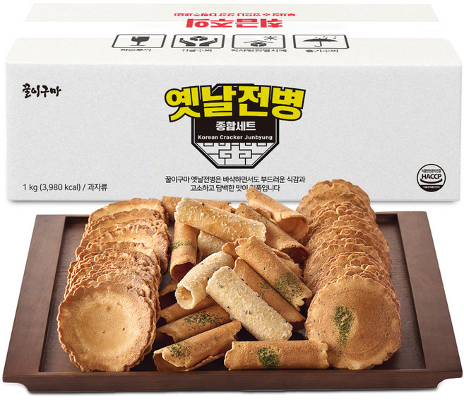 꿀이구마 옛날 전병 종합 세트, 1kg, 1개