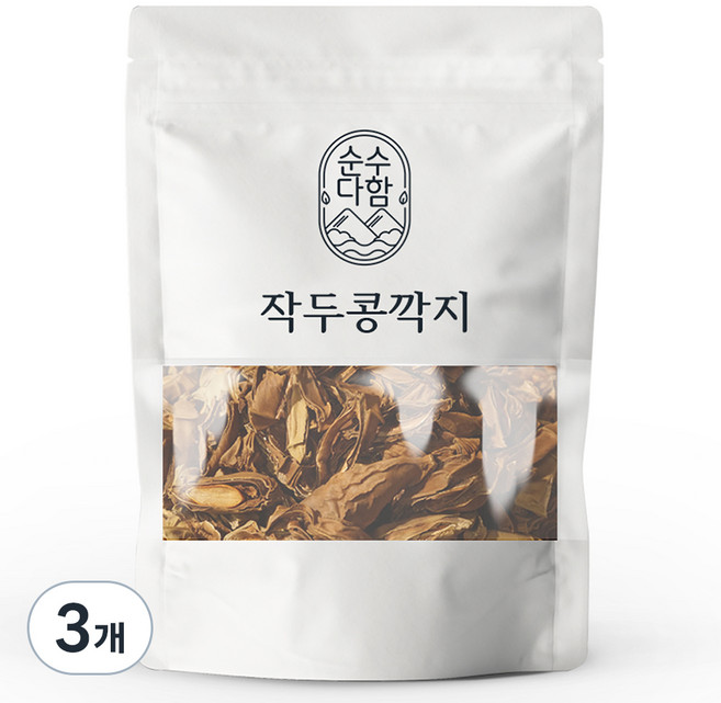 순수다함 볶은 작두콩차, 300g, 3개, 1개입