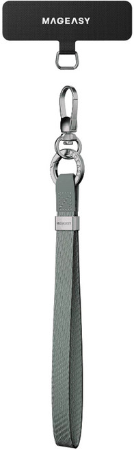 MAGEASY UTILITY WRIST STRAP 手腕掛繩 + 掛繩片組 15mm, 迷霧藍, 1組