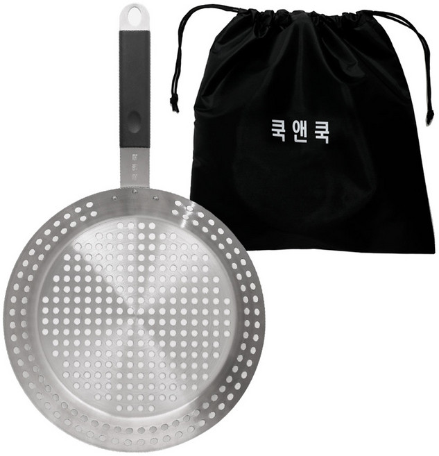 쿡앤쿡 베로나 캠핑 스텐 직화 바베큐 그릴 프라이팬 + 전용 가방, 혼합색상, 1세트